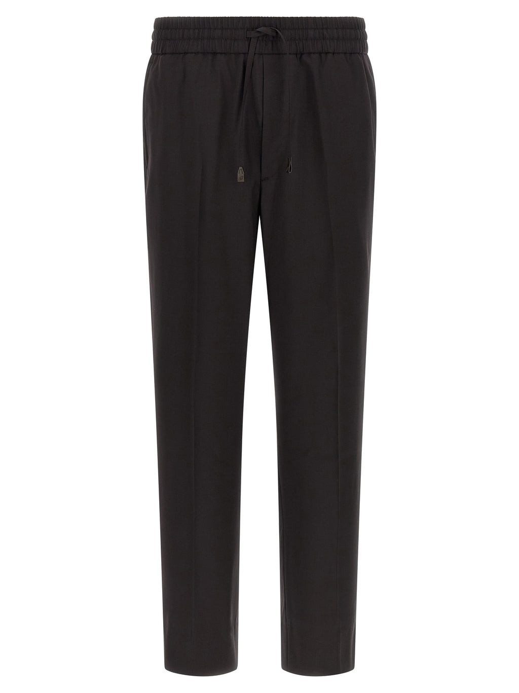 Brown Wool Casual Pants