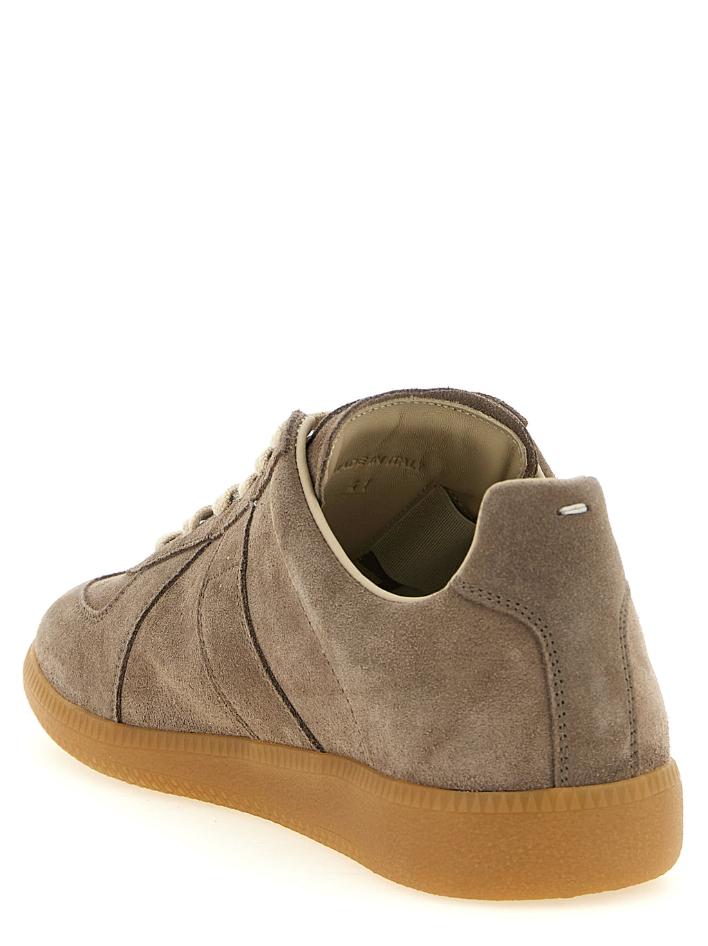 Beige Calfskin Low Top Sneakers
