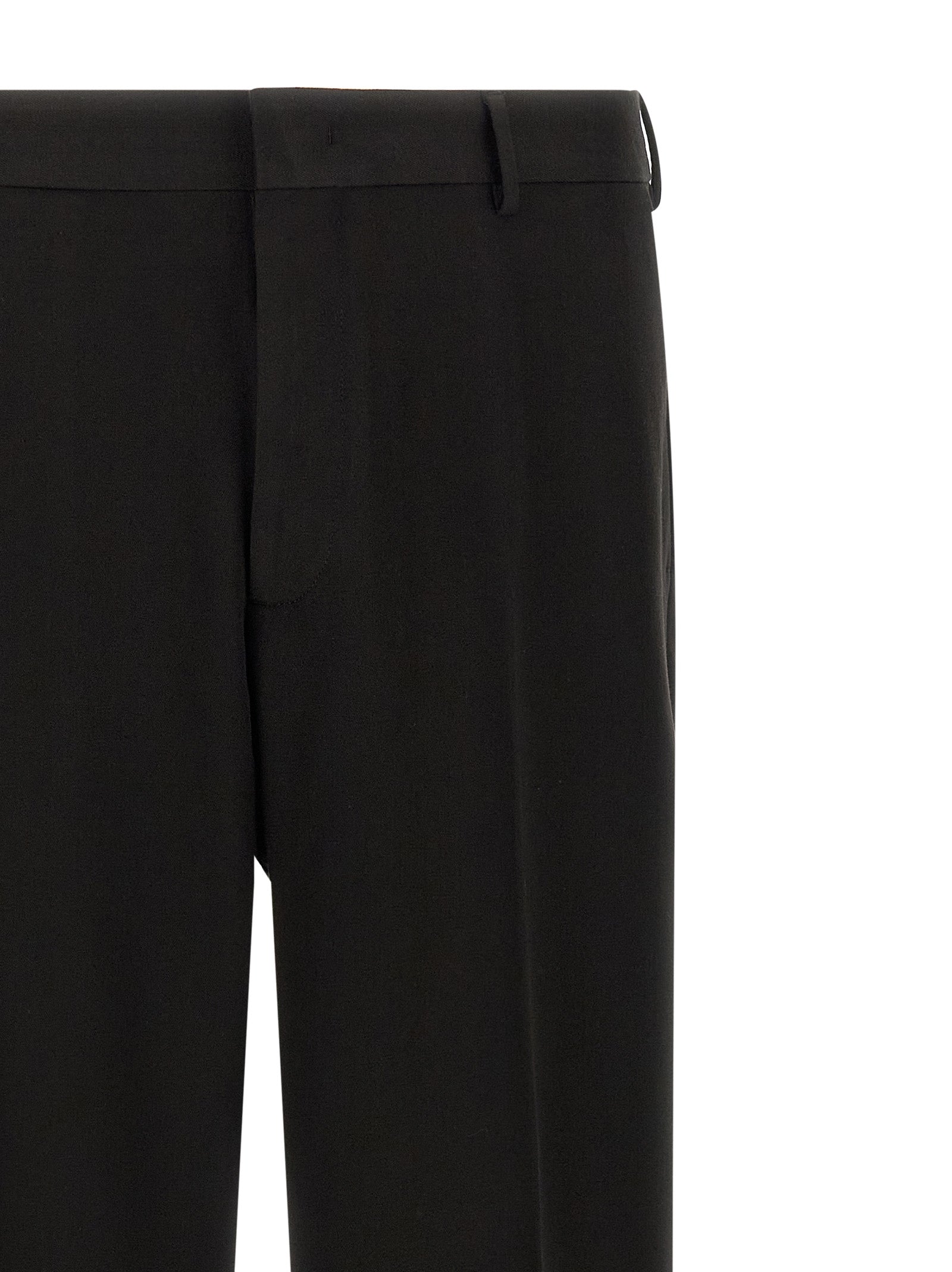 Black Polyester Dress Pants