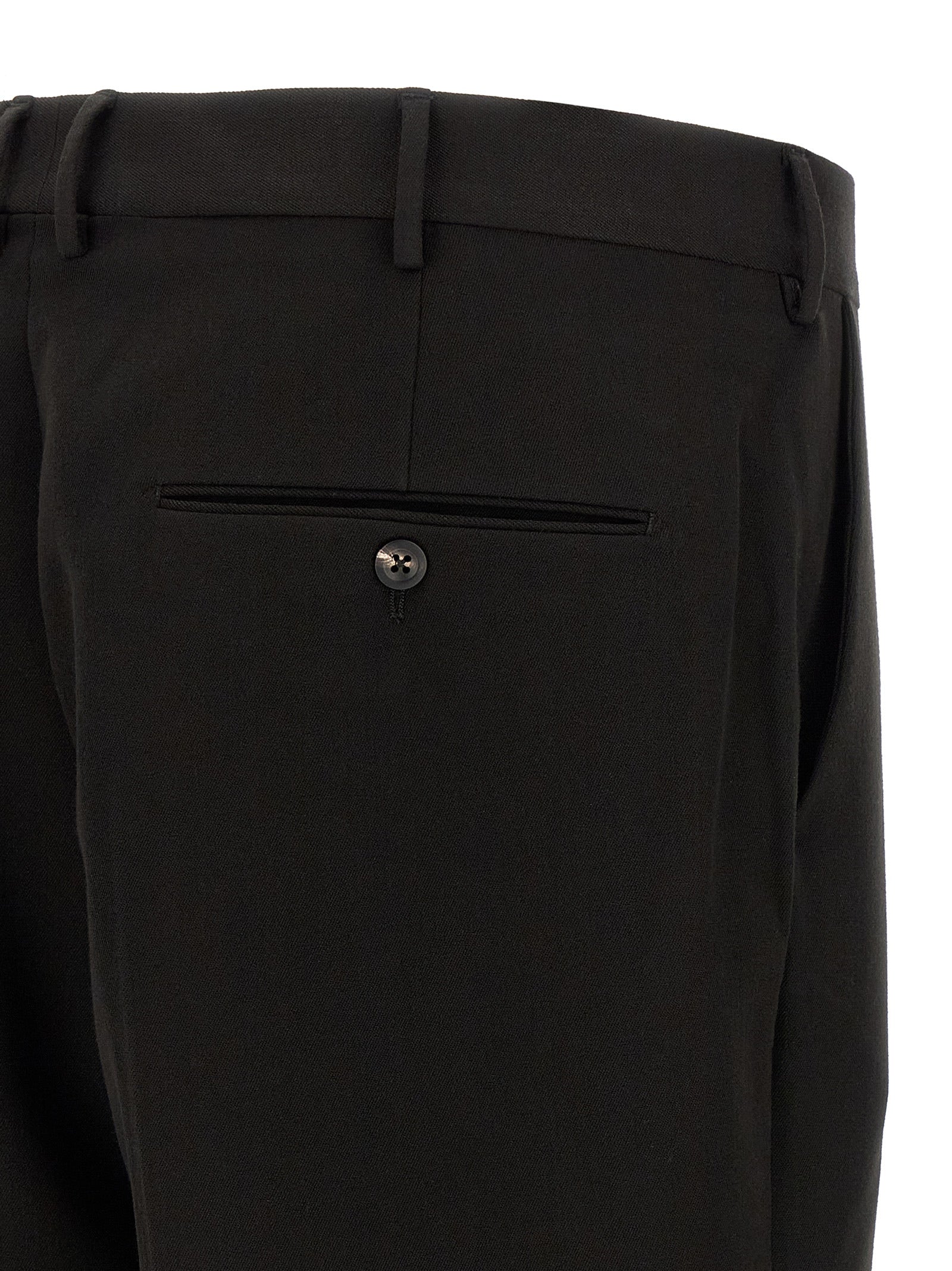 Black Polyester Dress Pants