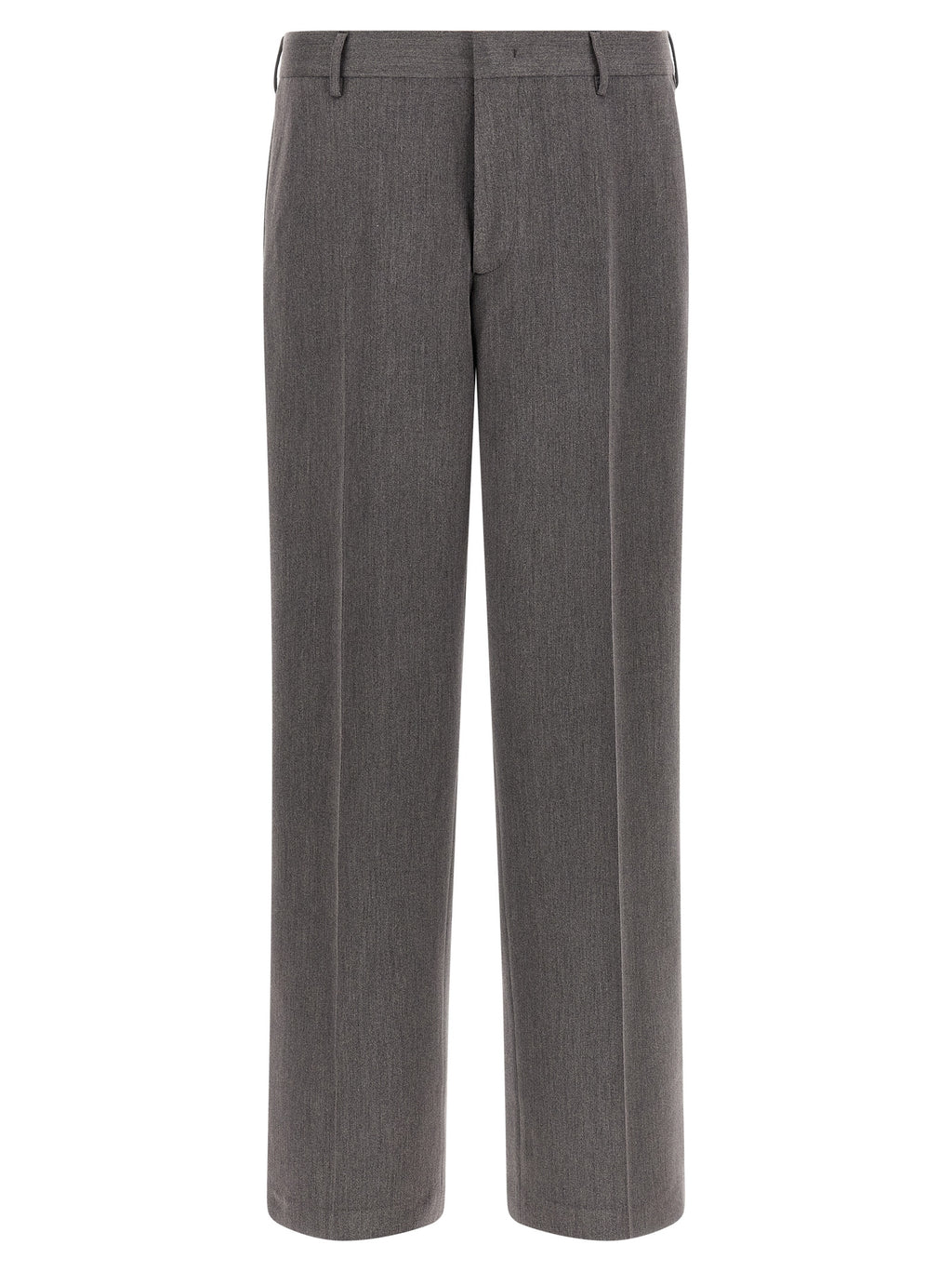 Brown Polyester Casual Pants