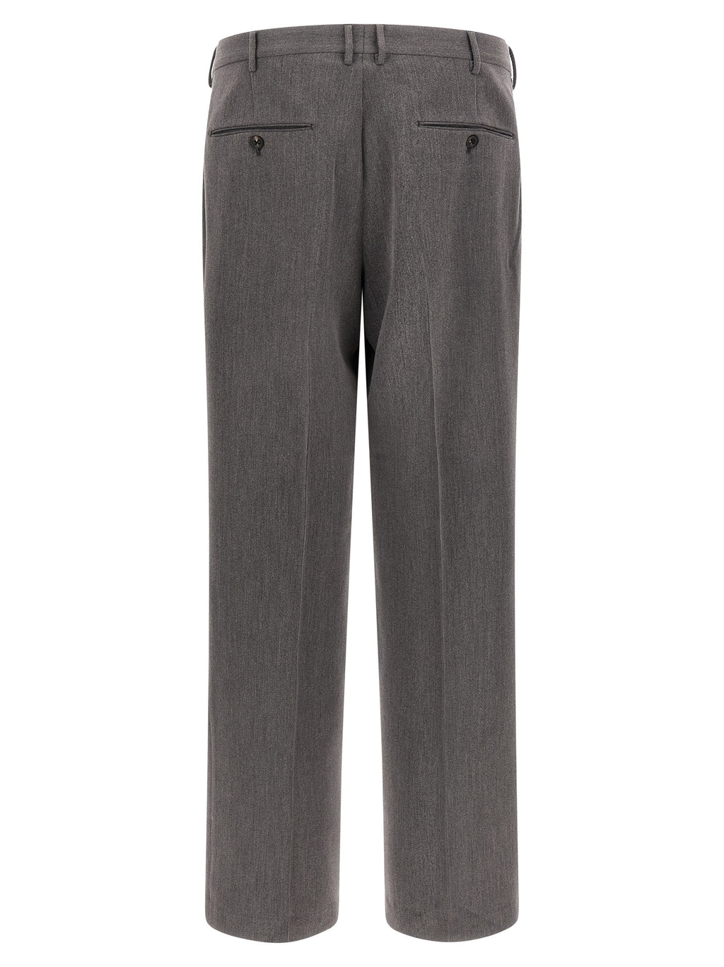 Brown Polyester Casual Pants