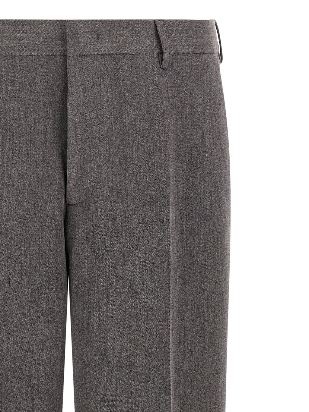 Brown Polyester Casual Pants