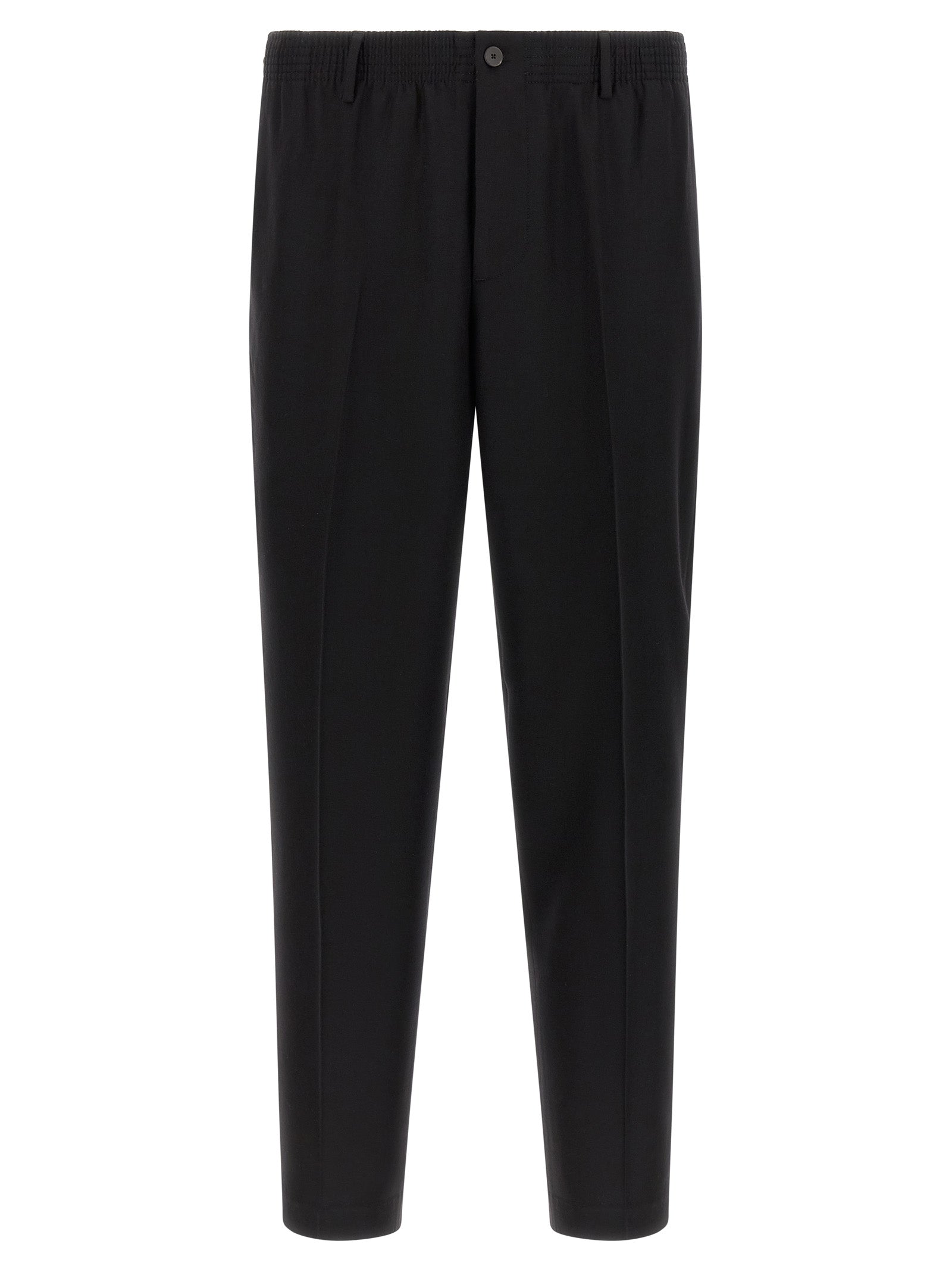 Black Virgin Wool Pants