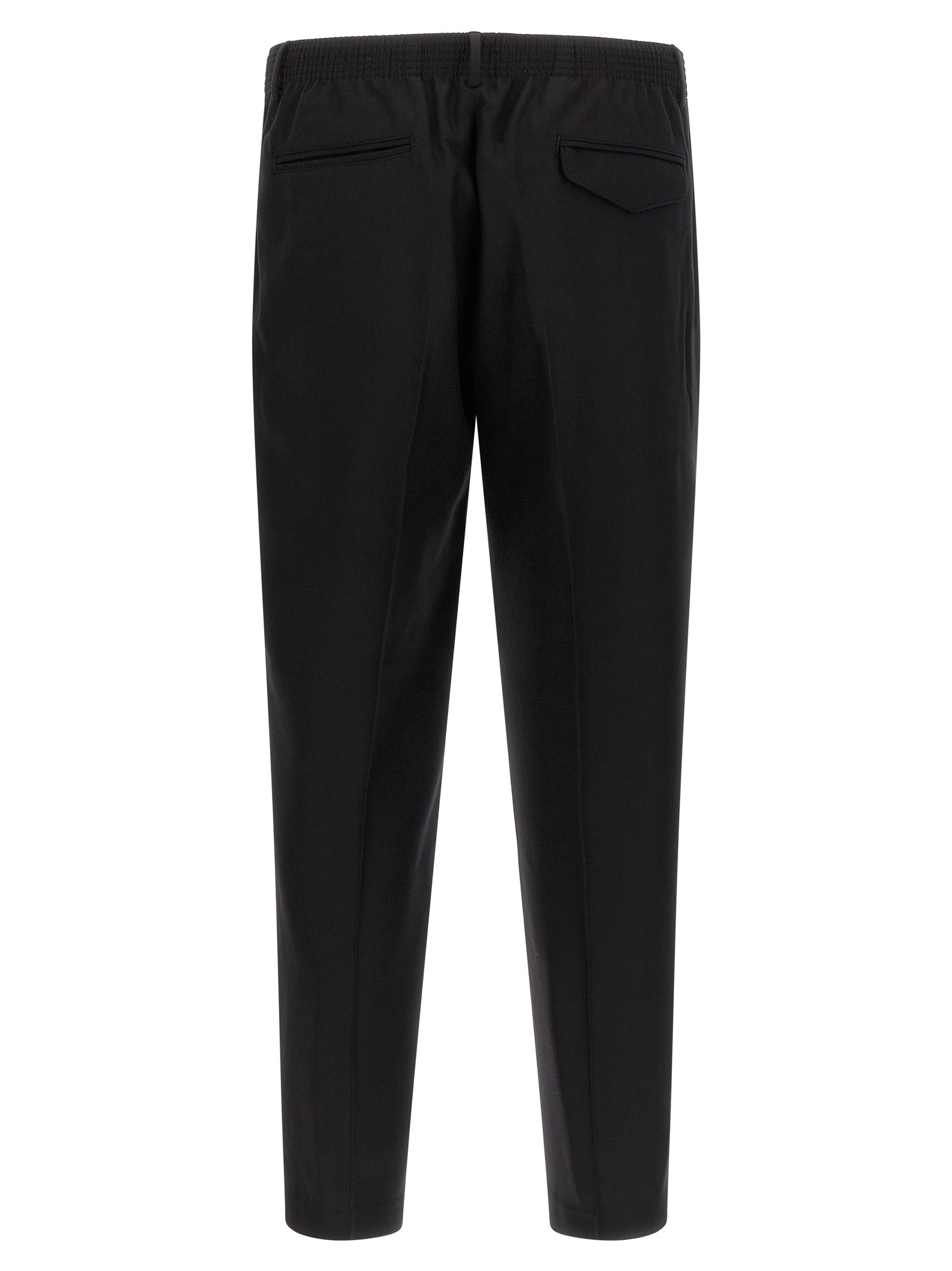 Black Virgin Wool Pants
