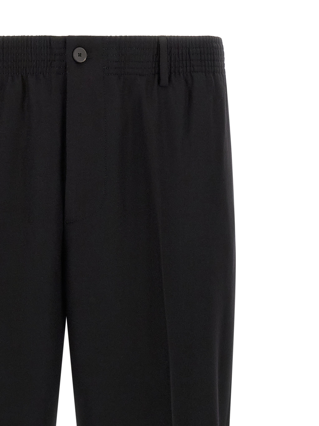 Black Virgin Wool Pants