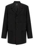 Black Wool Full-Length Jacket