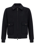 Black Wool Bomber