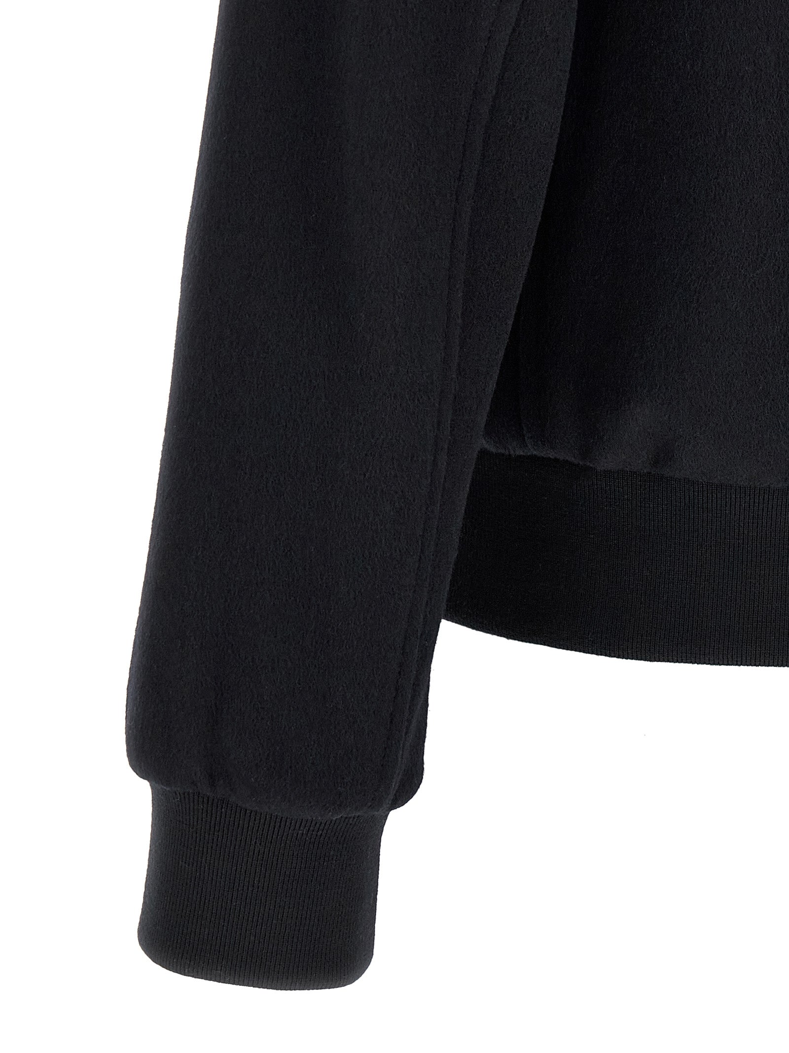 Black Wool Bomber