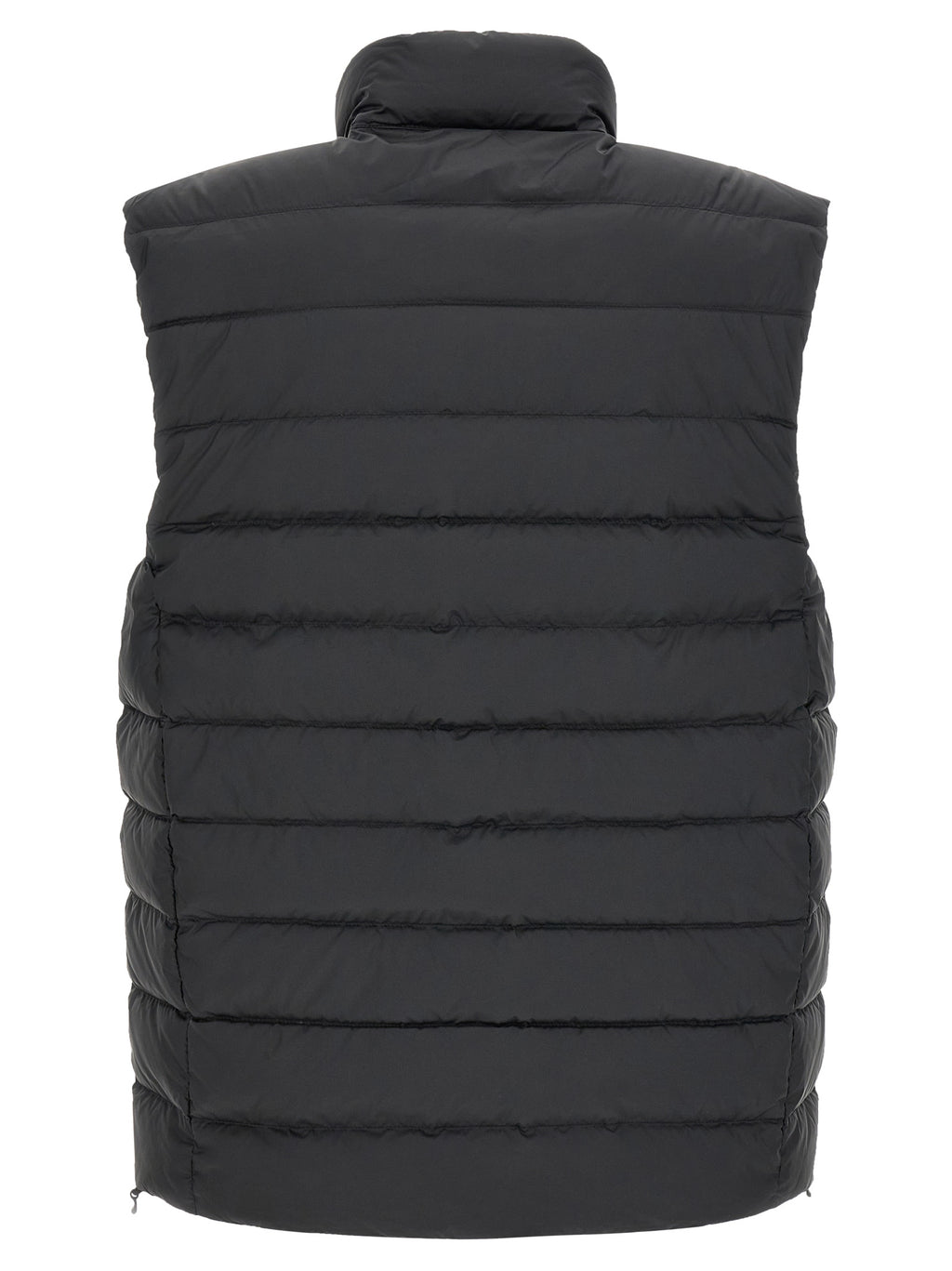 Black Polyester Sleeveless Jacket