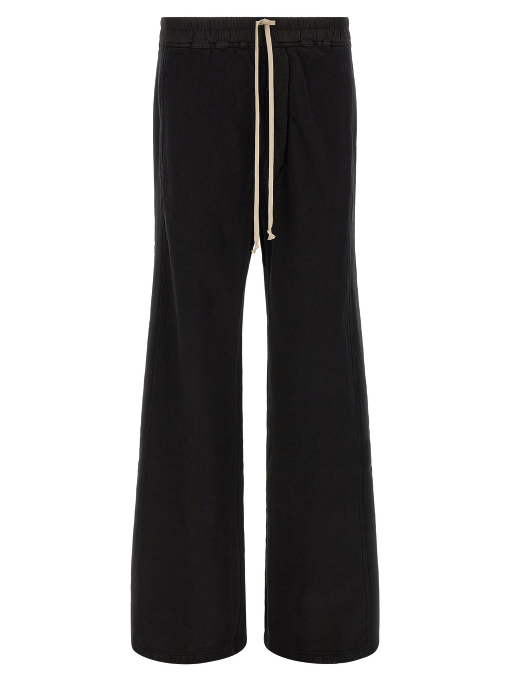 Black Cotton Flared Pants
