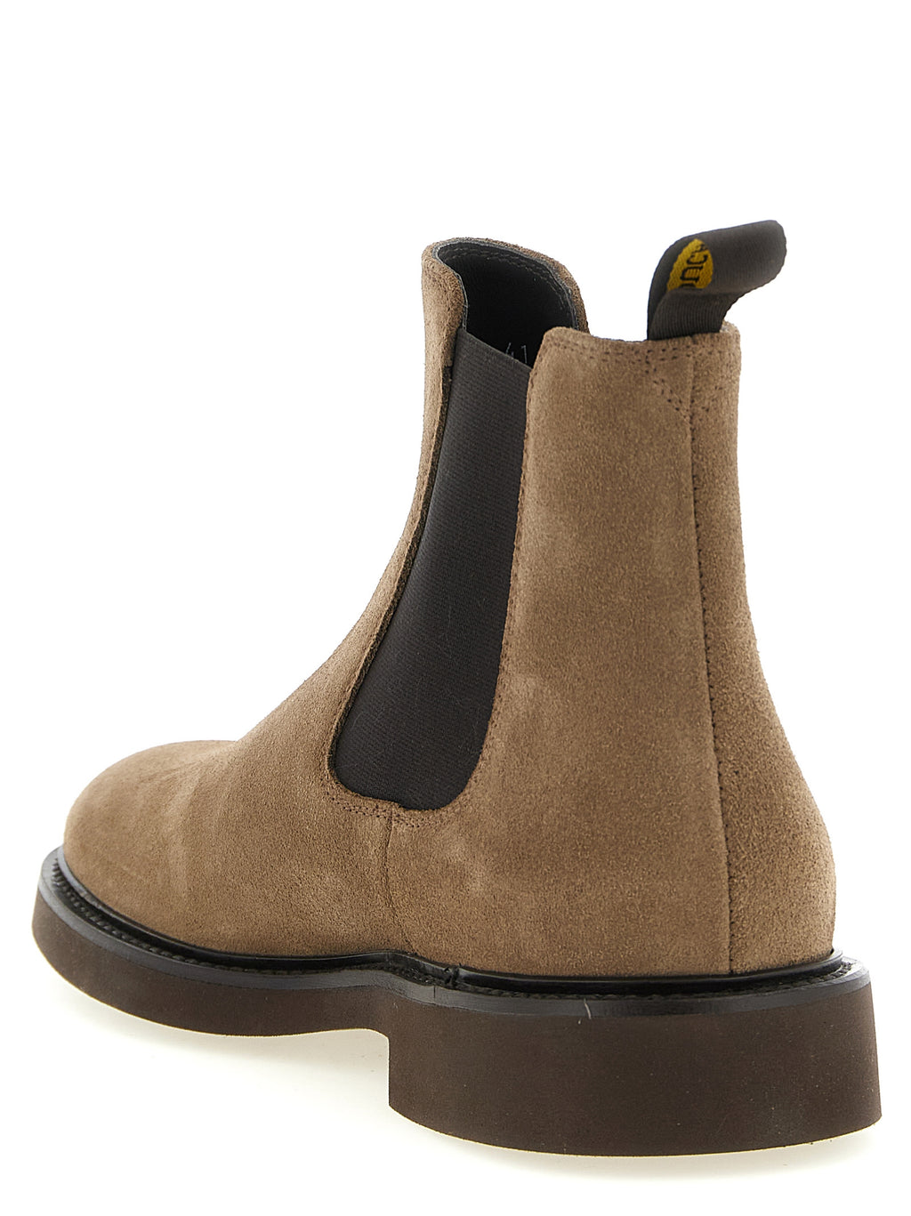 Beige Lamb Leather Ankle Boots