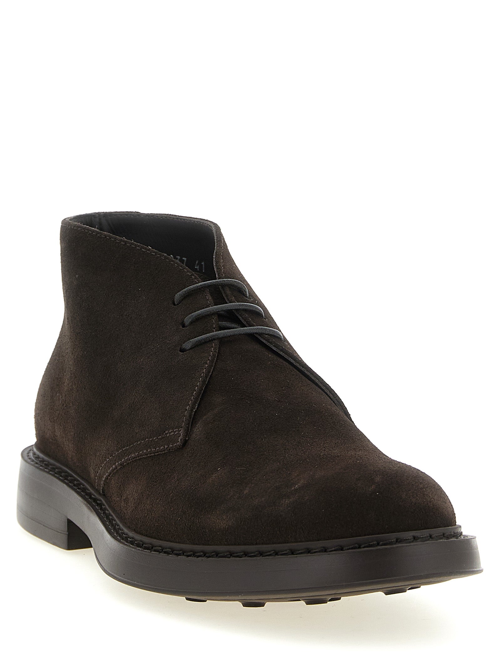 Brown Lamb Leather Ankle Boots