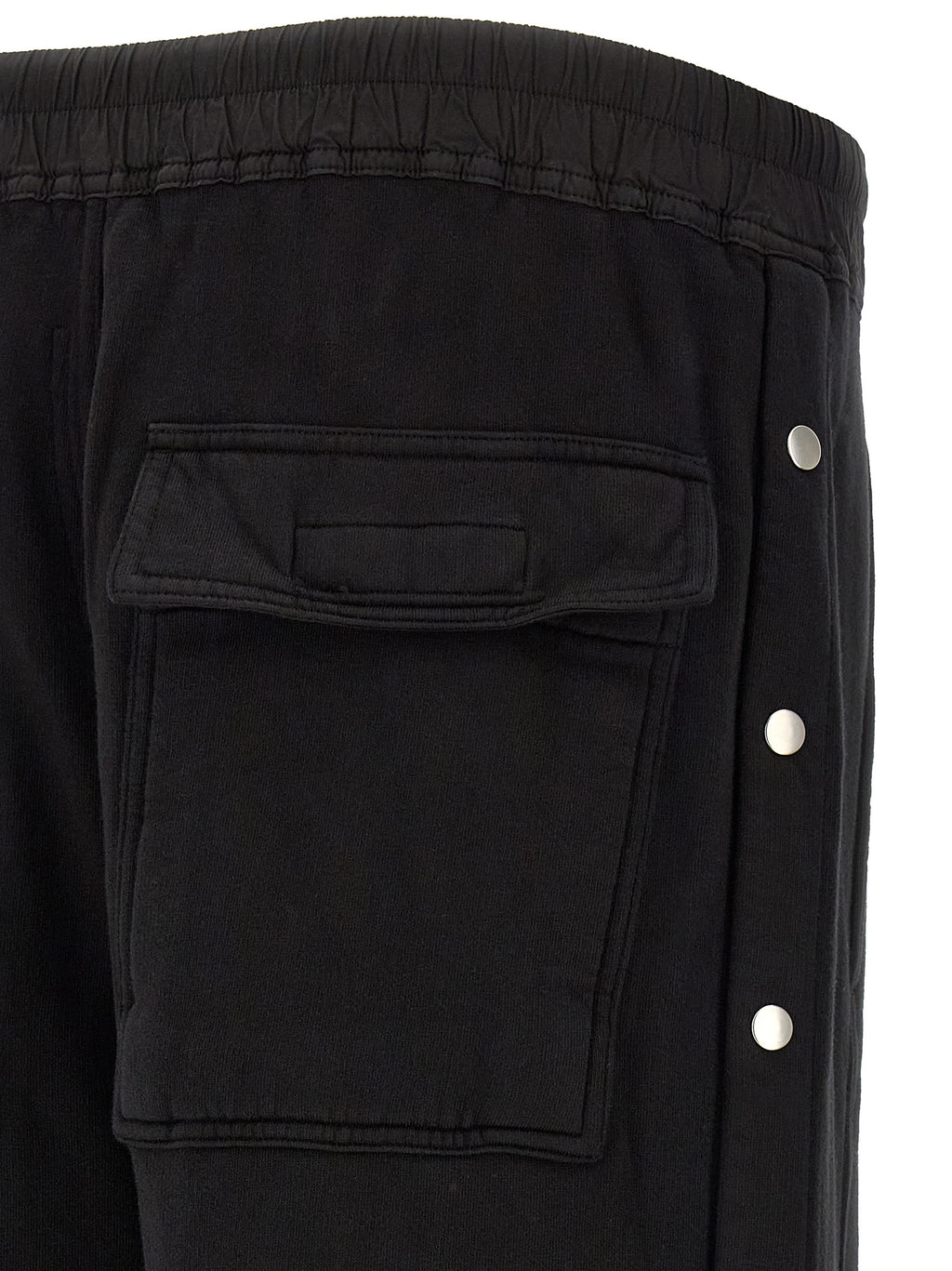 Black Cotton Flared Pants