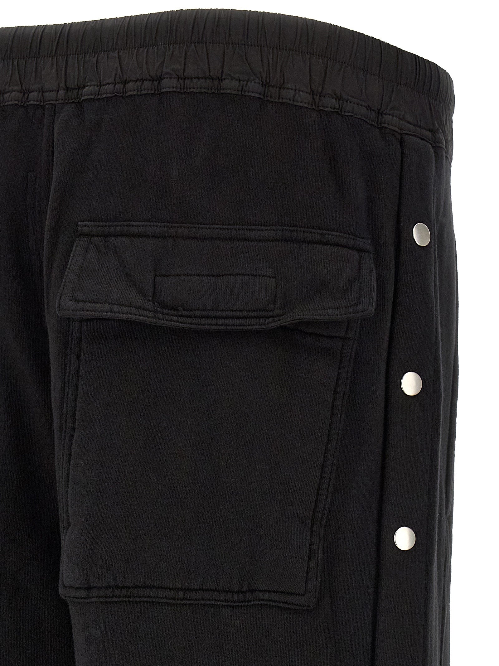 Black Cotton Flared Pants