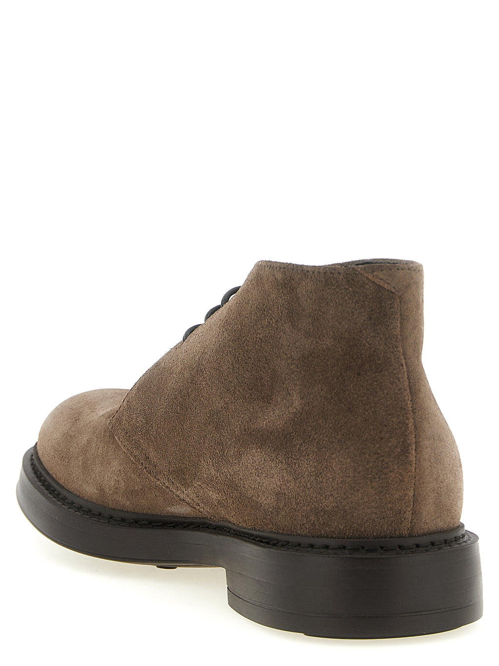 Brown Lamb Leather Ankle Boots