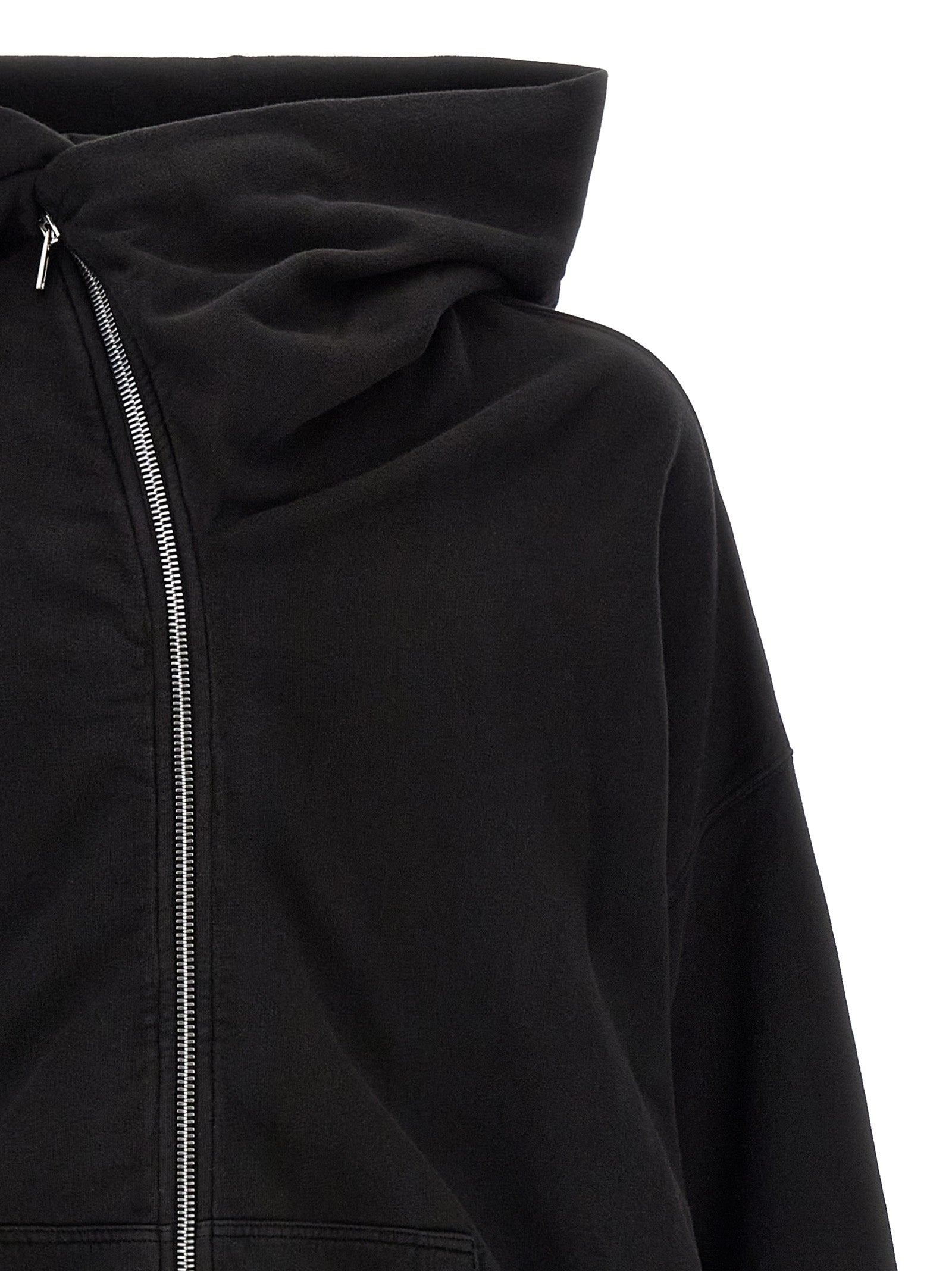 Black Cotton Sweatshirt