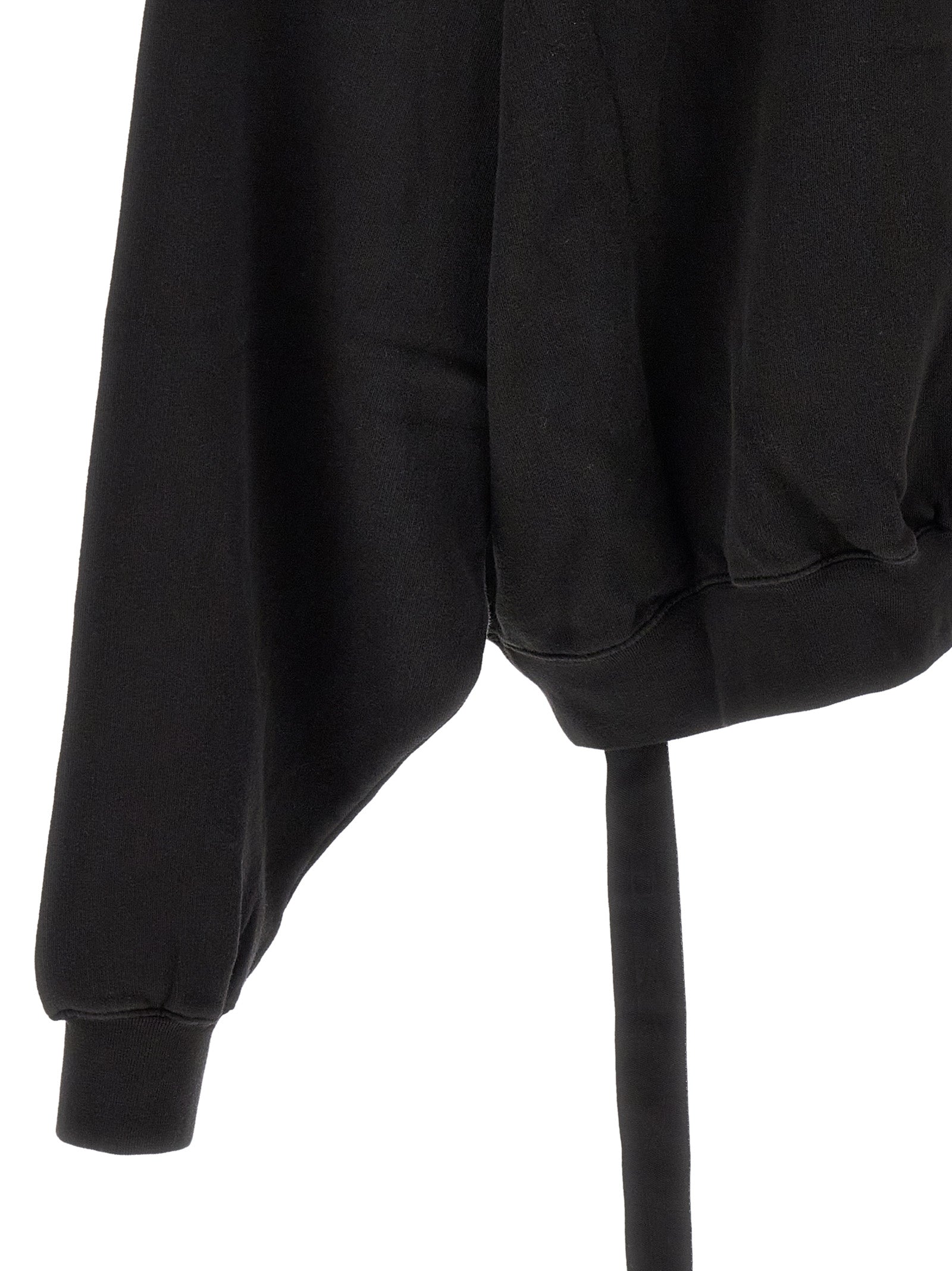 Black Cotton Sweatshirt