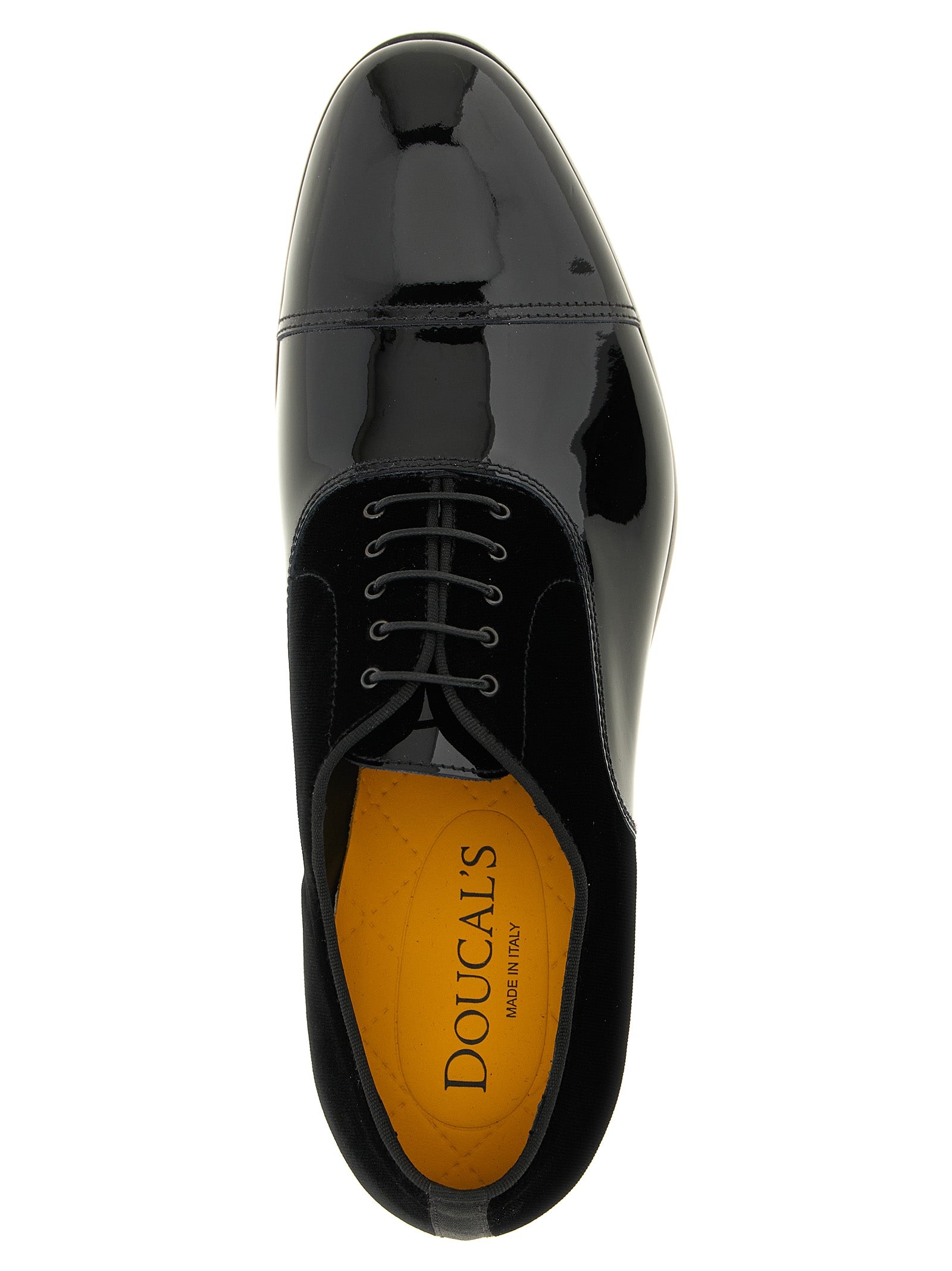 Black Lamb Leather Oxfords And Derbies