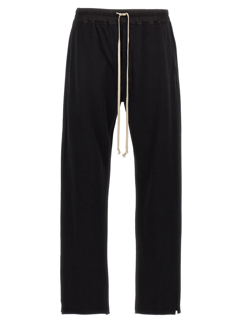 Black Cotton Casual Pants