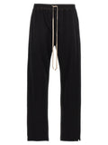 Black Cotton Casual Pants