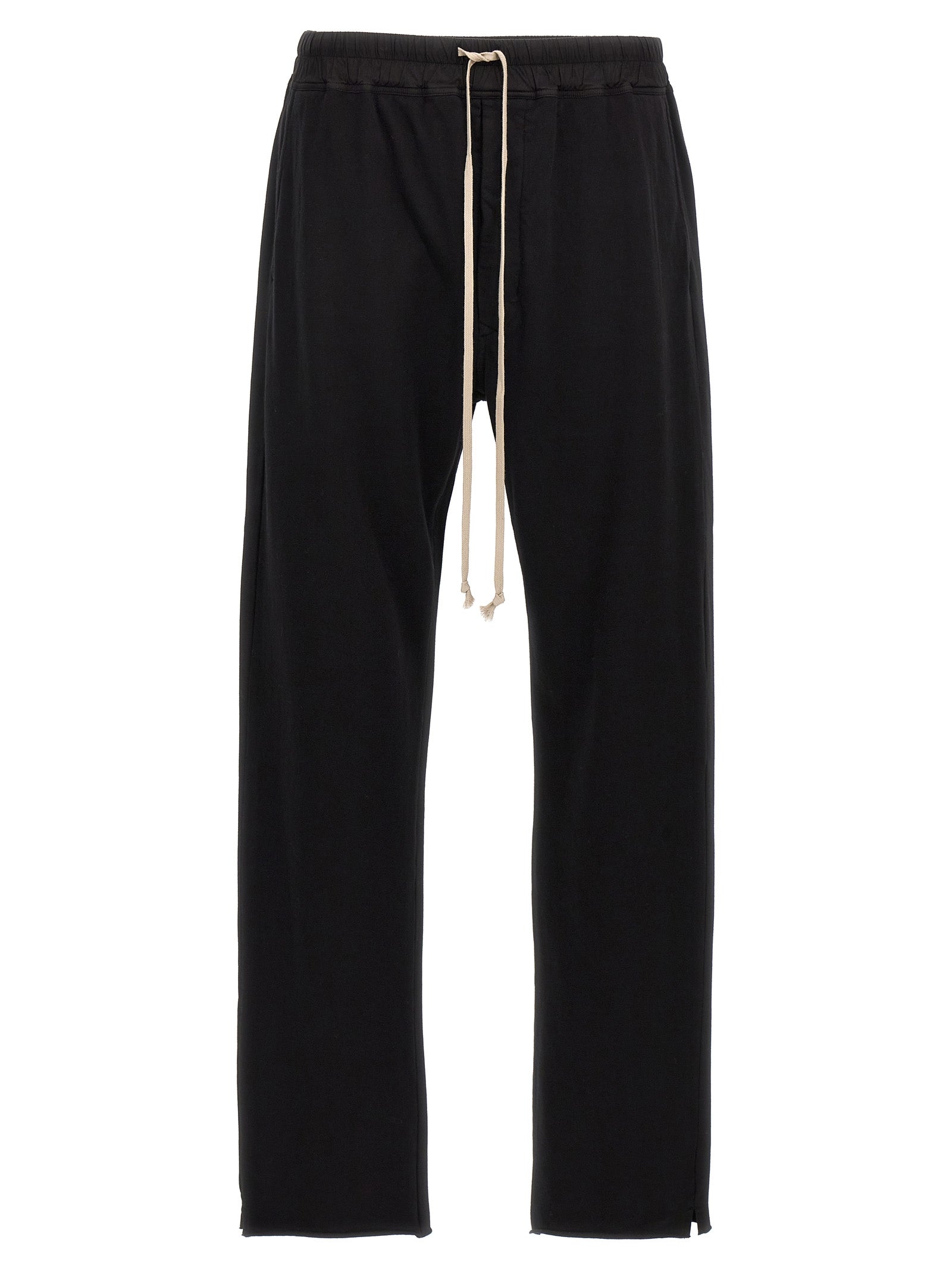Black Cotton Casual Pants