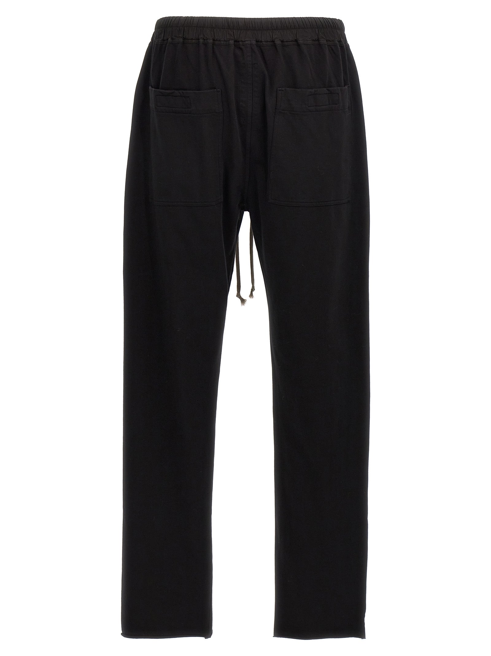 Black Cotton Casual Pants
