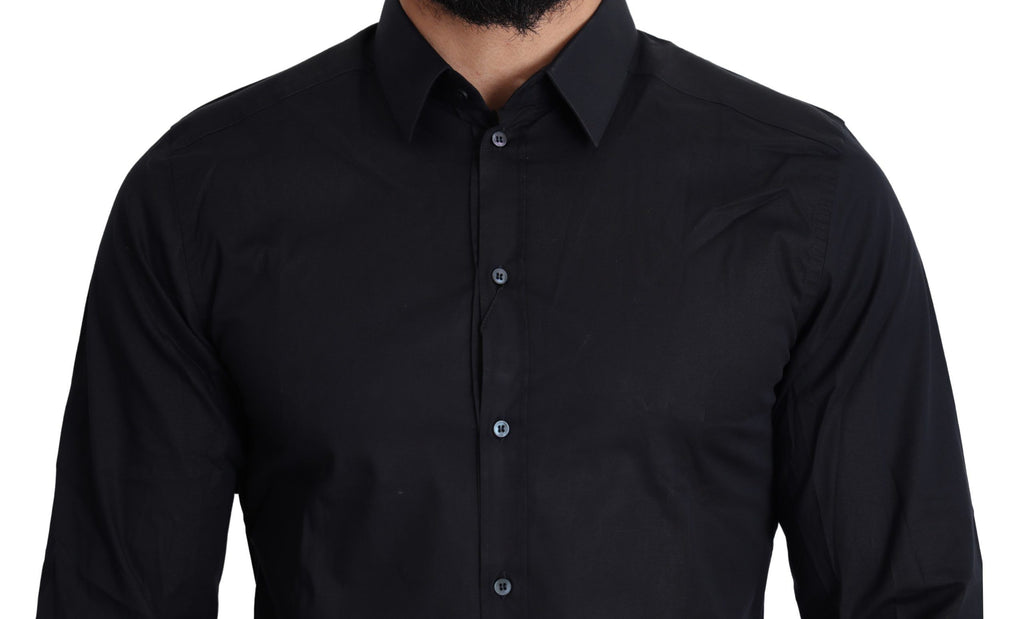 Blue Cotton Formal GOLD Dress Shirt