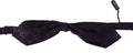 Blue Geometric Silk Adjustable Neck Papillon Tie