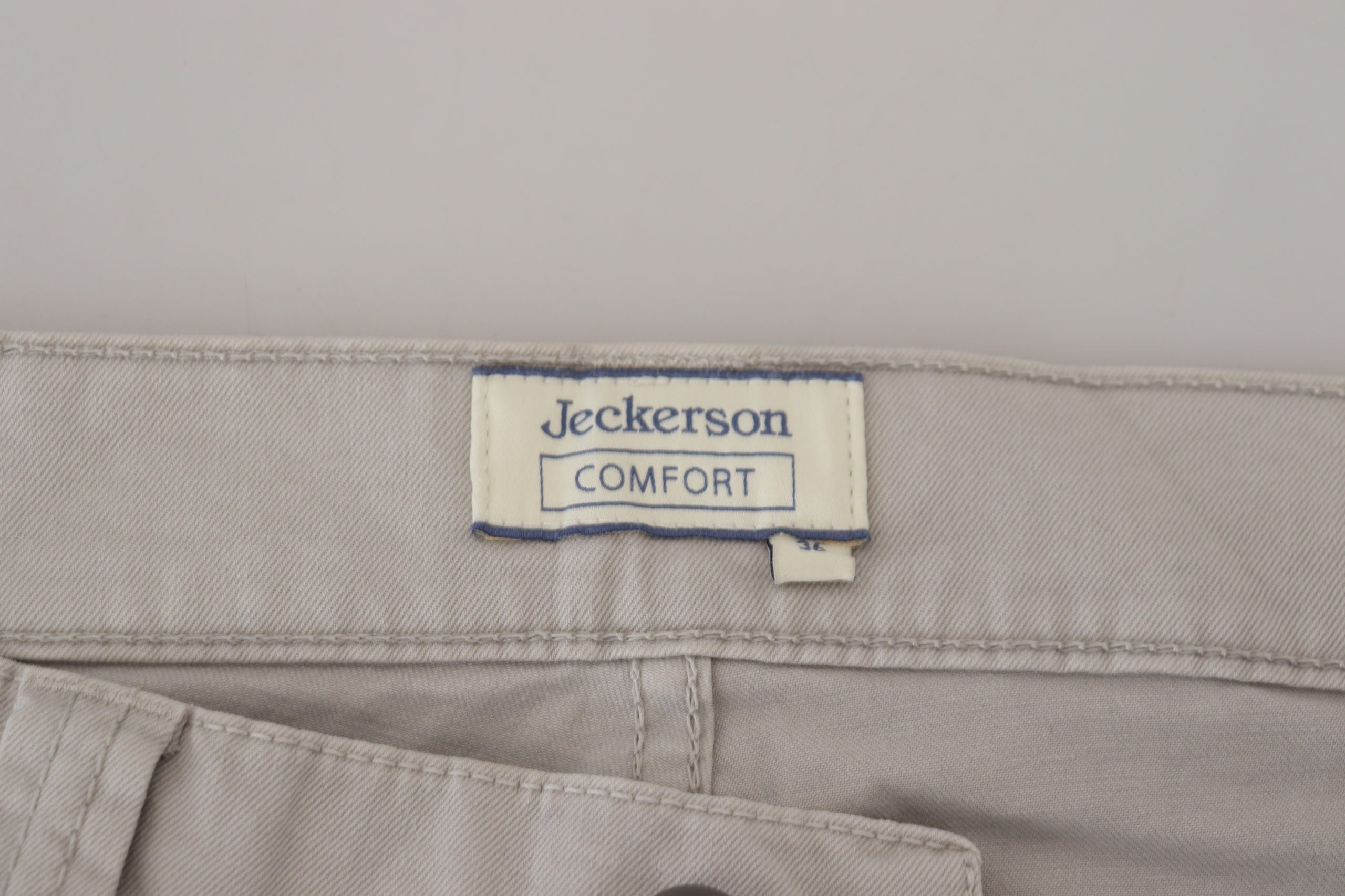 Gray Cotton Tapered Men Casual Pants