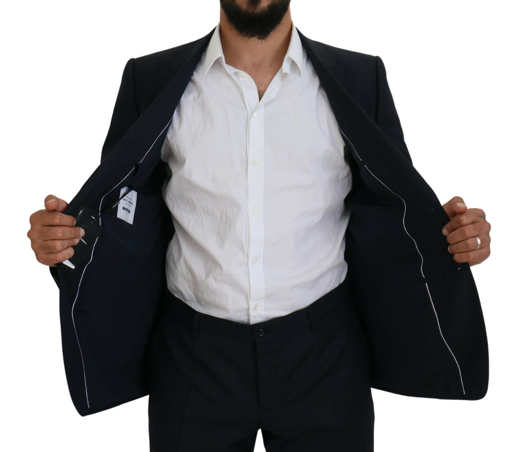 Blue Single Breasted 2 Piece MARTINI Suit