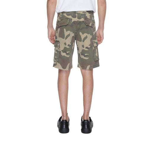 Beige Cotton Bermuda Shorts