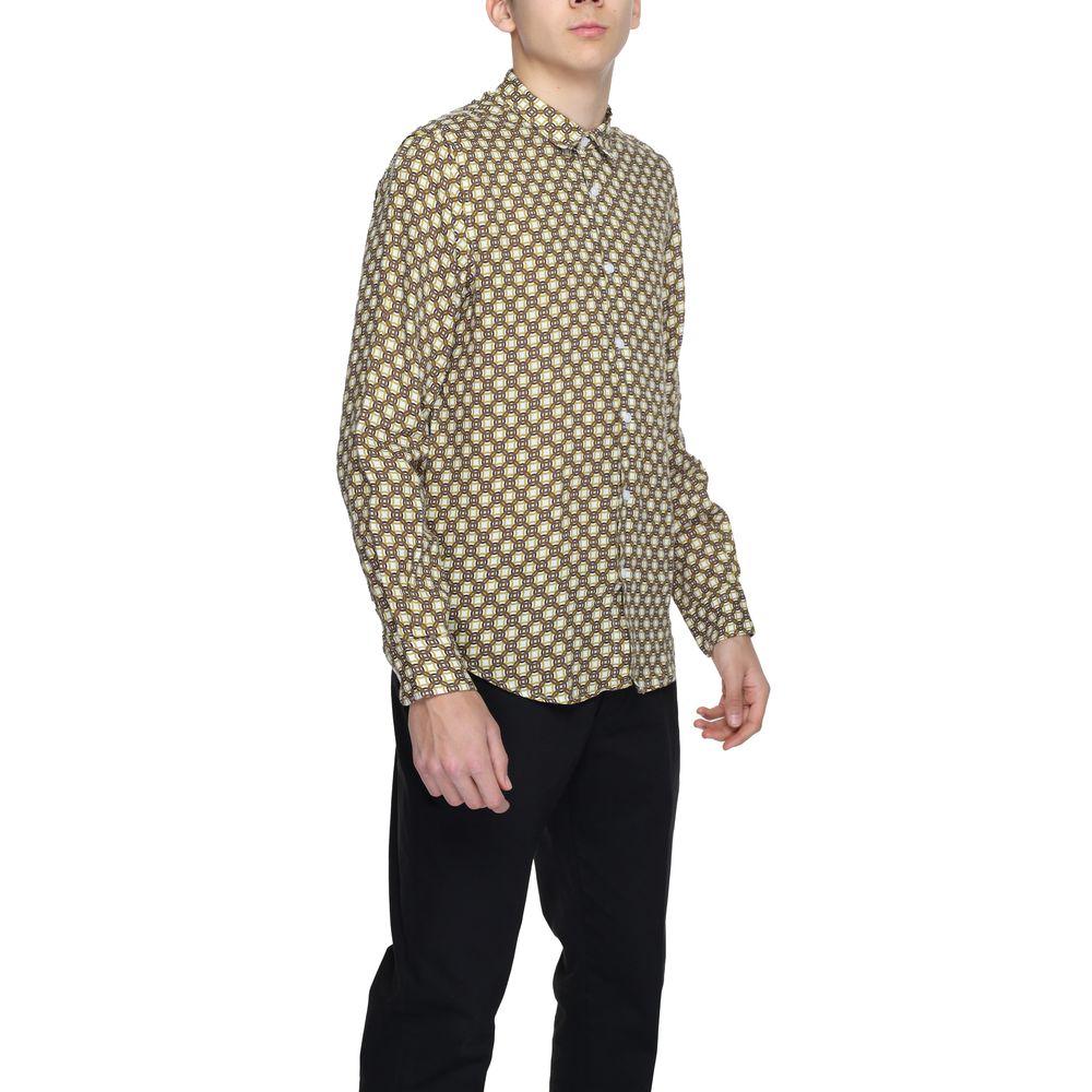 Beige Linen Pattern Shirt