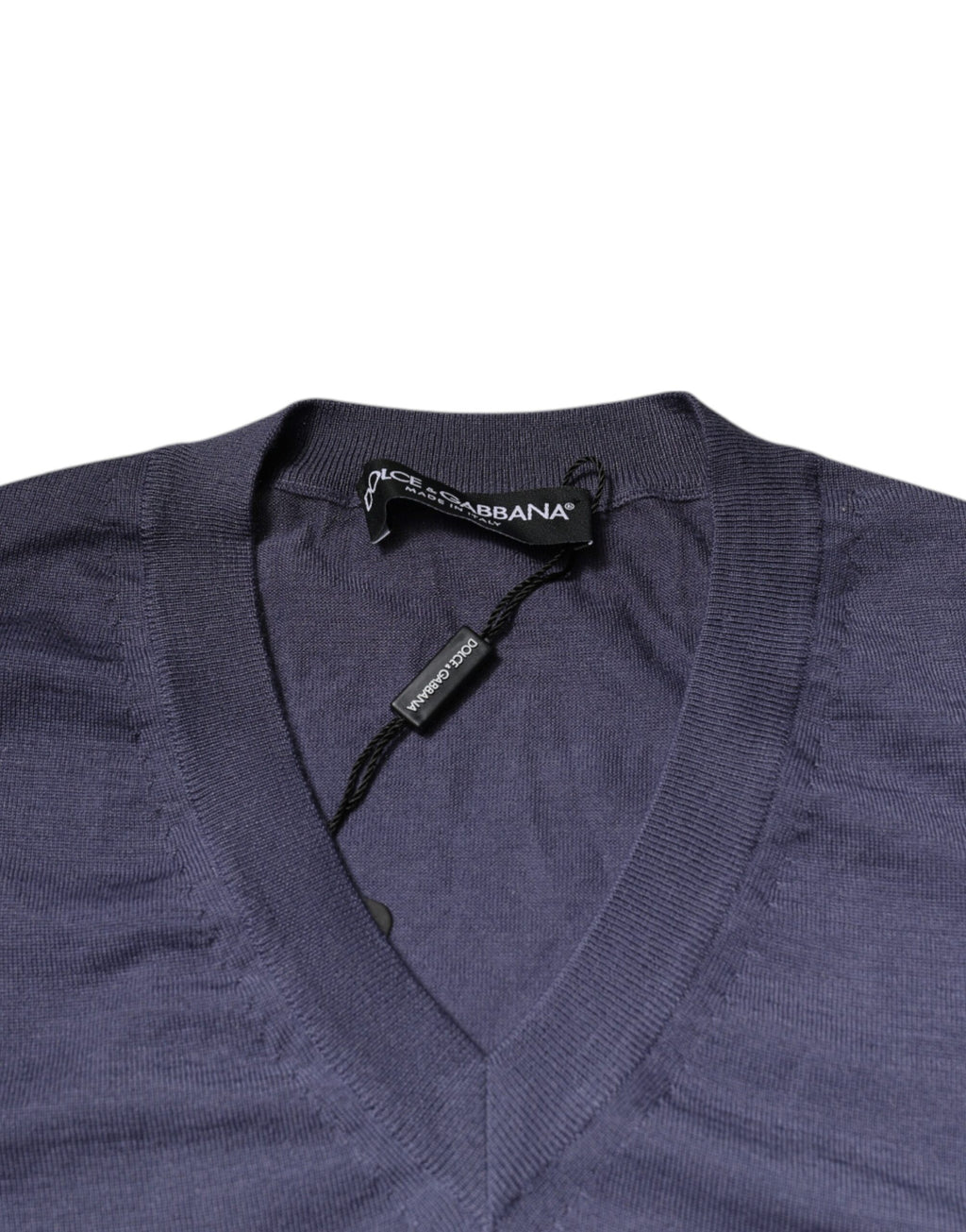 Gray Cashmere V-neck Men Pullover Sweater