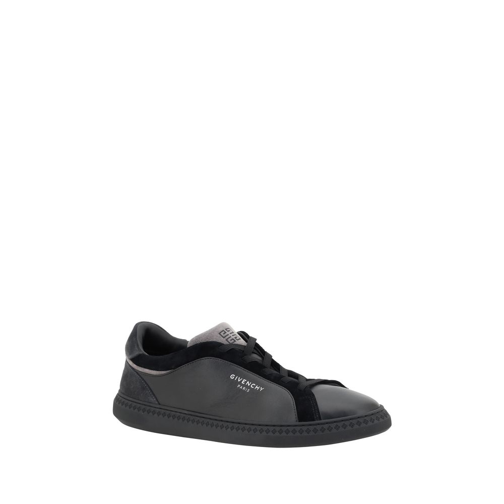 Black Leather G Set Sneakers