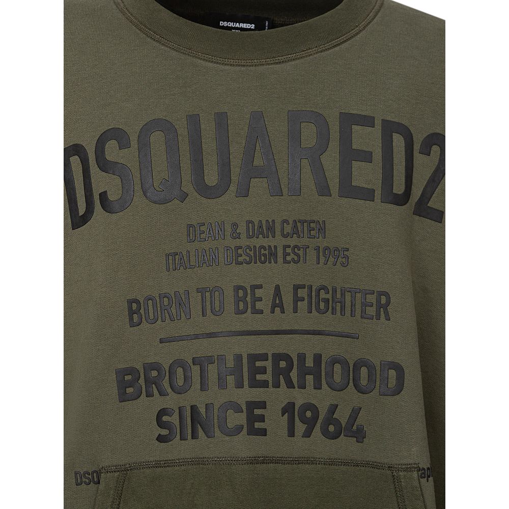 Green Cotton Sweatshirt