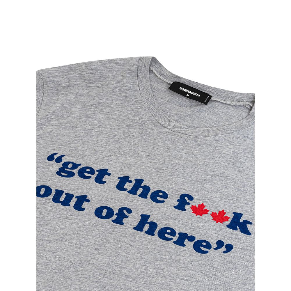 Gray Cotton T-Shirt
