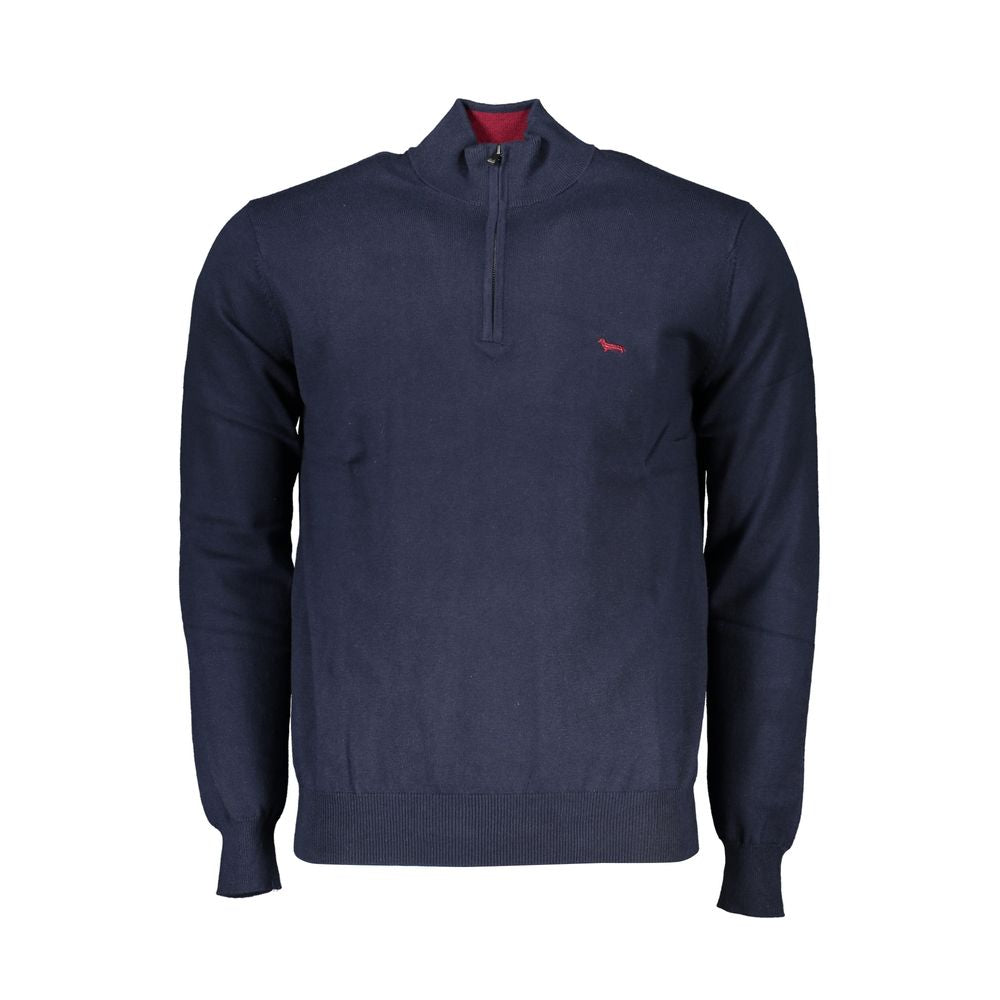 Blue Cotton Men's Sweater