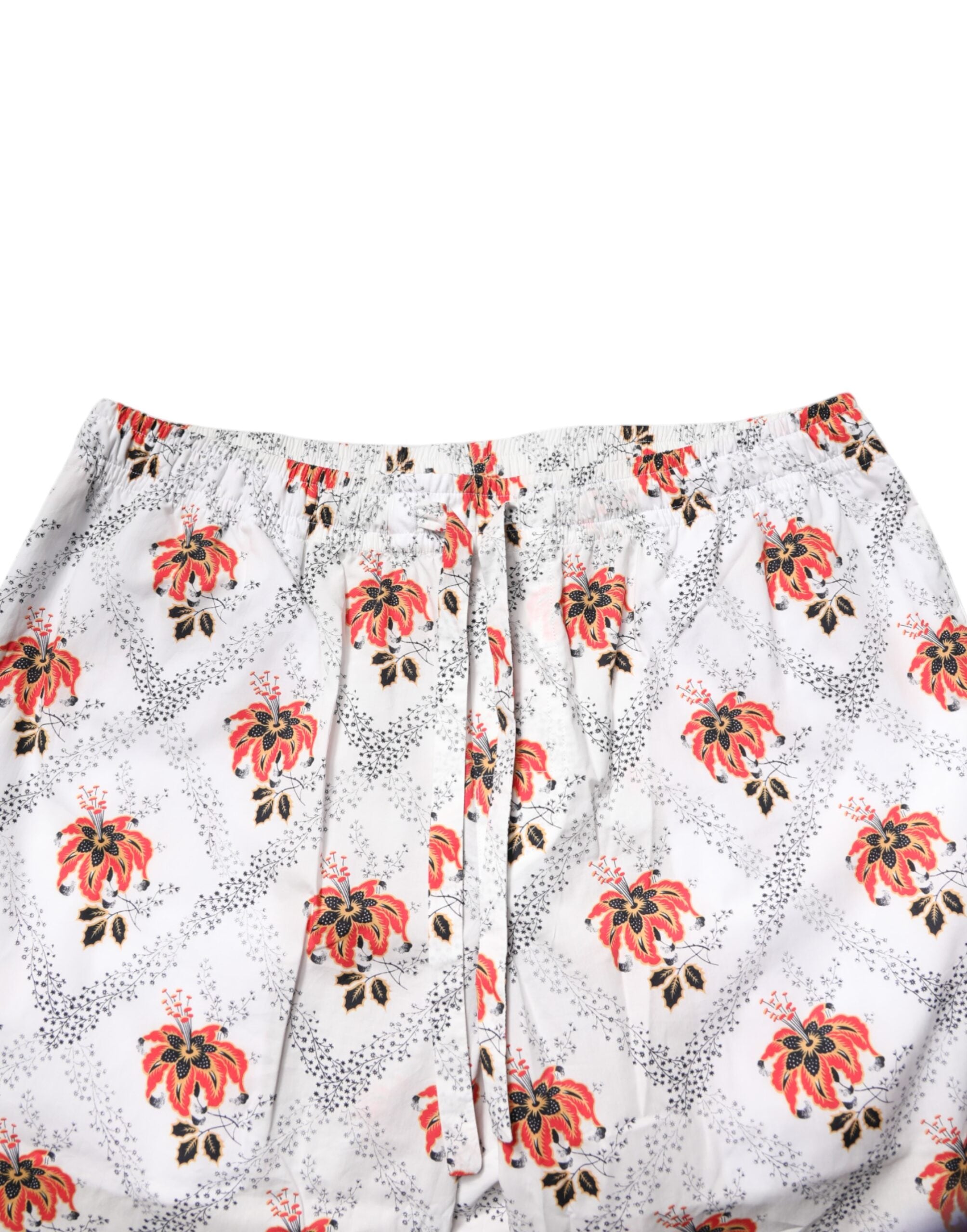 Multicolor Floral Print Cotton Pajama Set Sleepwear