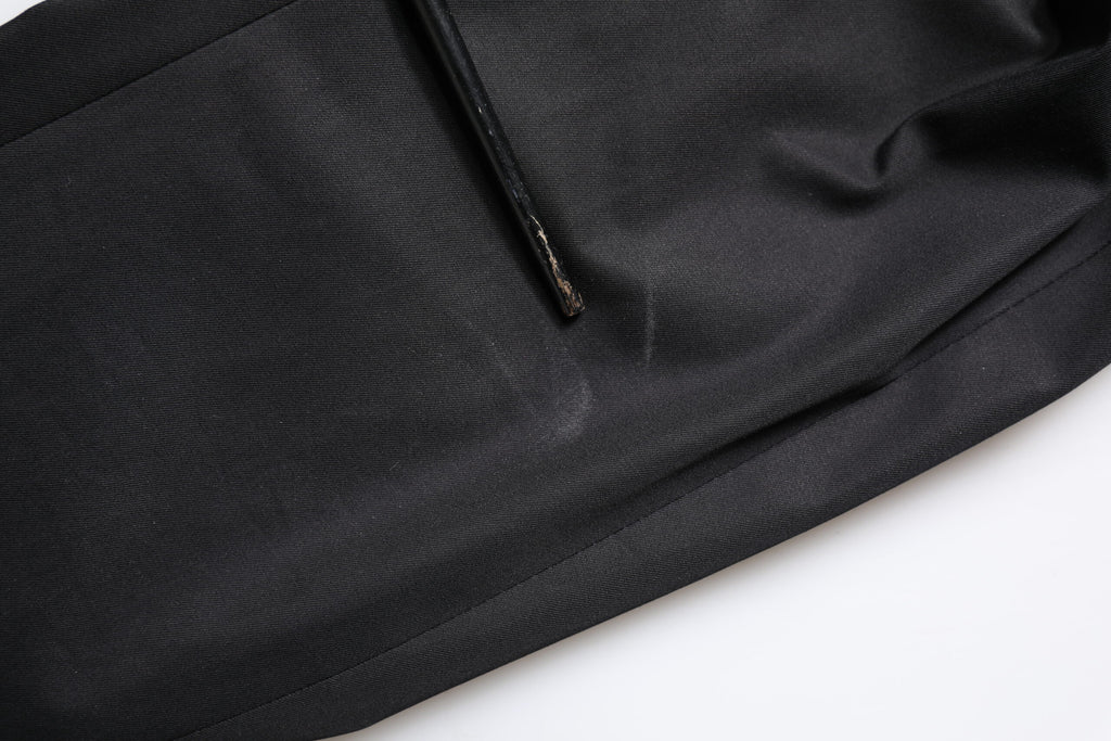 Black Cotton Single Breasted Men Coat Blazer