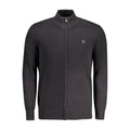 Black Organic Cotton Men Cardigan