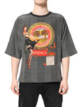 Black White Graphic Print Short Sleeve T-shirt