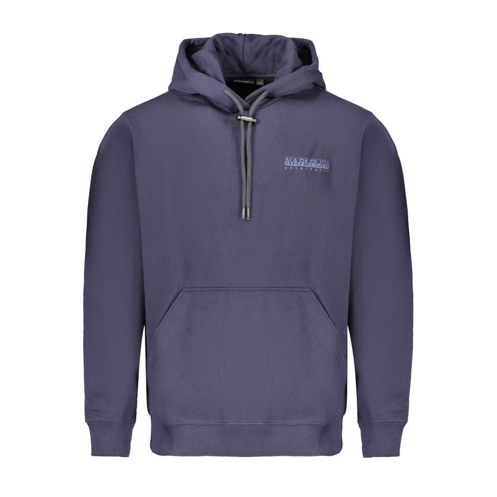 Blue Cotton Men Sweater
