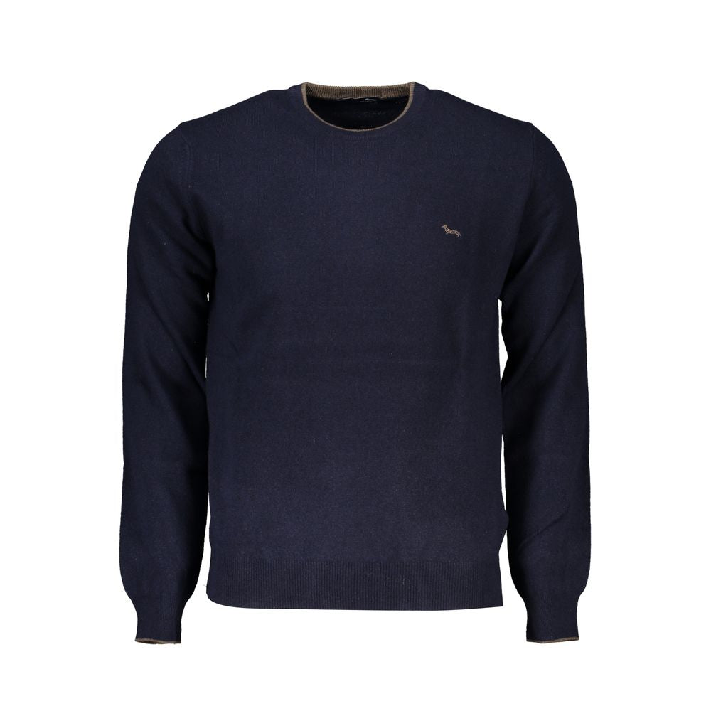 Blu Viscosa Uomo Maglia