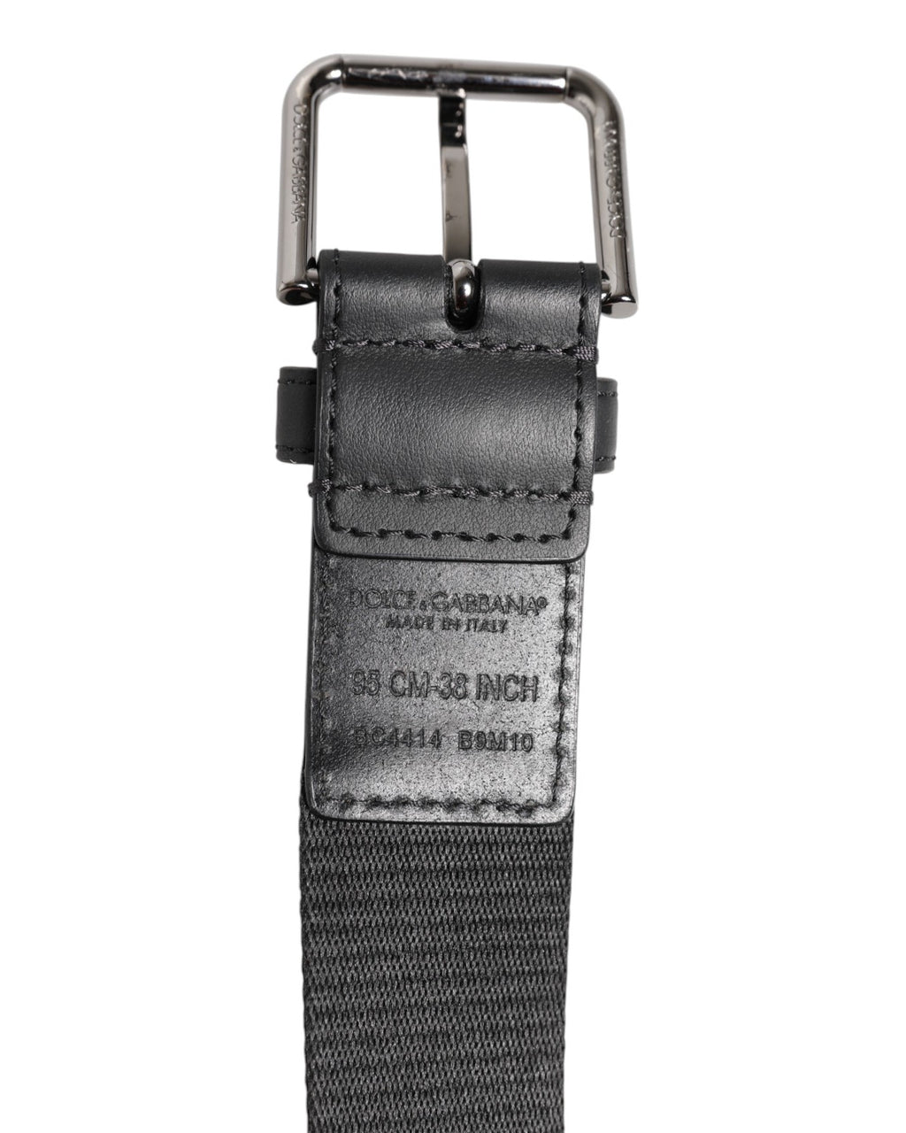 Green Black Polyester DG Logo Buckle Belt