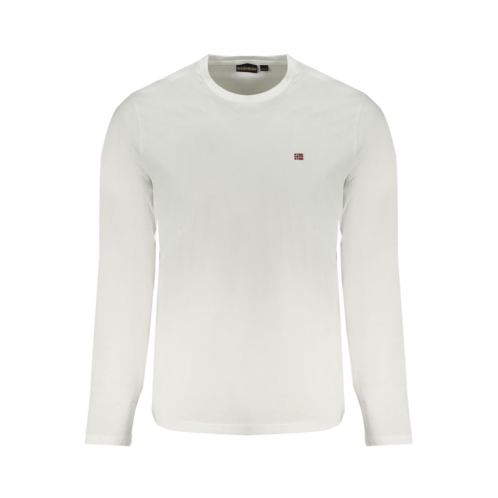 White Cotton Men T-Shirt
