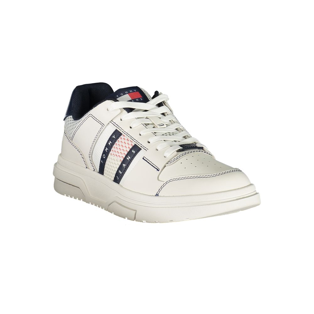 Blue Polyurethane Men Sneaker