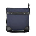 Blue Polyurethane Men's Shoulder Bag