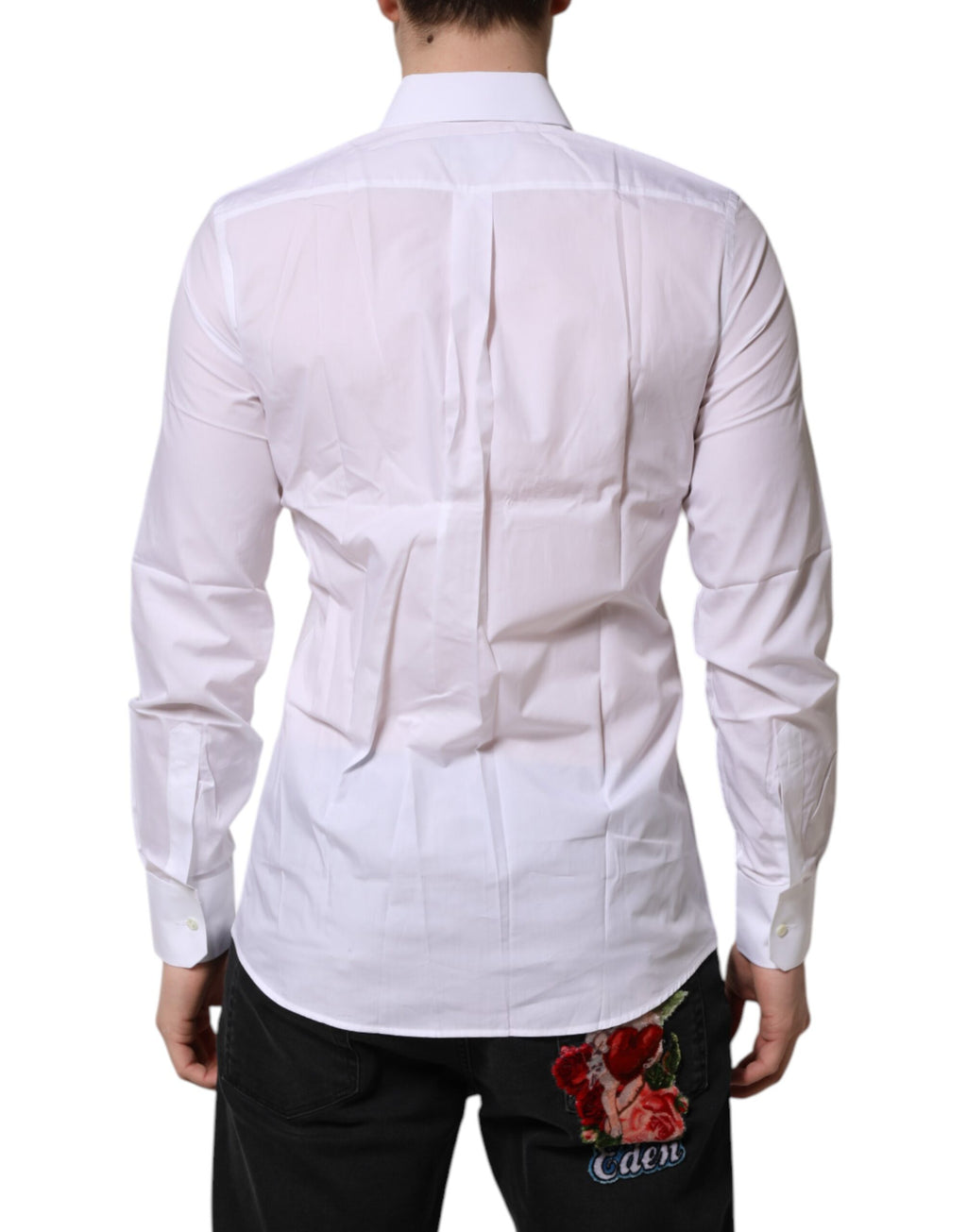 White MARTINI Long Sleeves Dress Formal Shirt