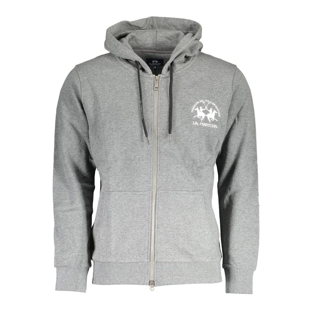 Grigio Cotton Men Sweatshirt
